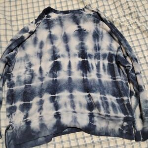 Victoria's Secret Blue and White Tie-Dye Sweater